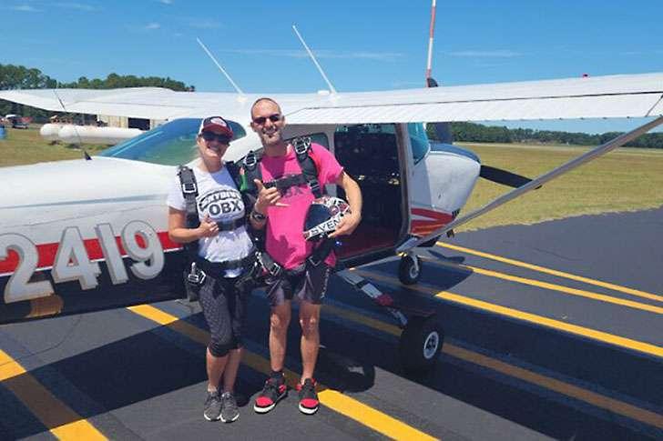 The Outer Banks Voice -   CHUTES FOR SHELTER: Couple Attempts Guinness World Record for Most Tandem Skydives