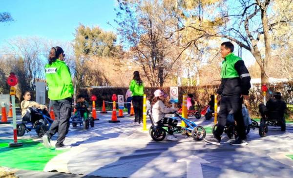 Gobierno desarrolló el Parque Temático Vial en distintos puntos de la provincia por el Día del Niño