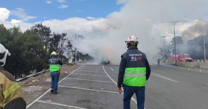 Así fue el momento de la explosión e incendio de pipa de gas en Puente de la Concordia, Iztapalapa