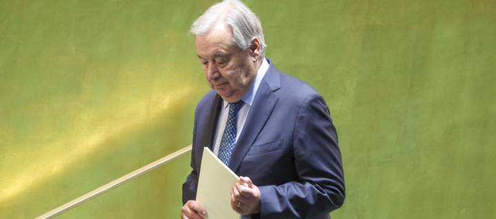 Guterres advirtió que los principios de las Naciones Unidas "están bajo asedio"