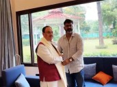 Pawan Singh meets JP Nadda ahead of Bihar elections