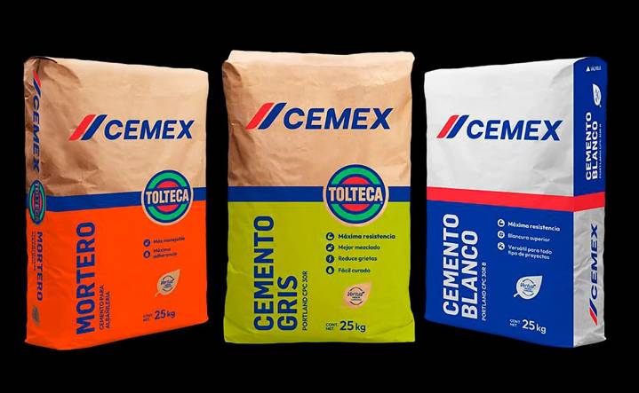El nuevo diseño del saco de cemento de CEMEX destaca el orgullo de la marca mexicana