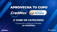 ¡Aprovecha tu cupo CrediMax Bronze y sube de categoría! Compra por cuotas sin intereses en MultiMax