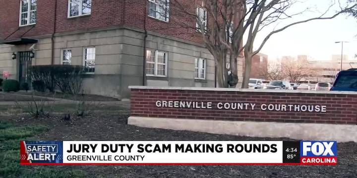 Safety Alert: Jury duty scam making rounds in Greenville County
