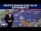 Tropics forecast heading into the weekend