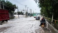 Lluvias dejan anegaciones en el norte del Valle de México