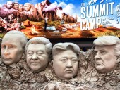 Thai mall displays 'Mt Rushmore' of Trump, Putin, Xi and Kim