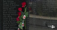 Families gather early at Fallen Firefighter Memorial Wall in Colorado Springs
