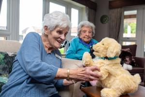 Seniors given robot dogs and cats to help with loneliness