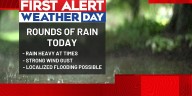 A soggy weekend continues as a tropical system threatens our coastline.