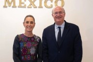 Se reúne Sheinbaum con presidente del BID en Palacio