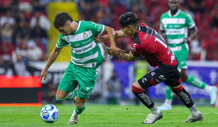 Van en caída libre: Atlas empata ante Santos y los rojinegros suman siete juegos sin ganar