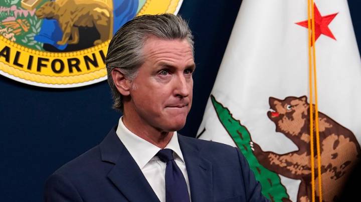 Newsom tweaks Trump over UN escalator