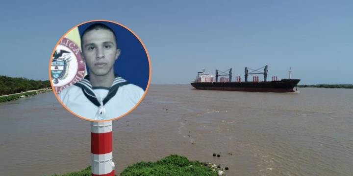 Se confirmó el fallecimiento del grumete de la Armada que cayó del buque Gloria al río Magdalena, en Barranquilla