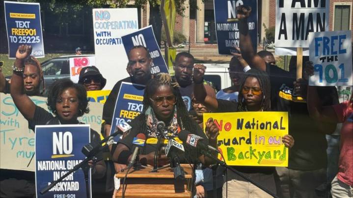 'Free 901 Protest' voices opinion against National Guard in Memphis