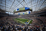 Brawl at Rams season opener in SoFi leaves face of female Texans fan bloodied