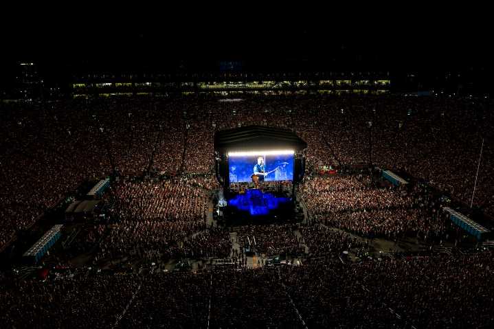 Record-setting crowd of 112,408 confirmed for Zach Bryan, John Mayer concert in Ann Arbor