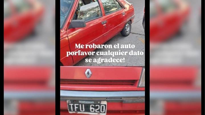 Fue a dejar a su hijo en la escuela y le robaron el auto que dejó estacionado en la puerta