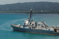 US official says personnel from Navy ship inspected Venezuelan boat for drugs