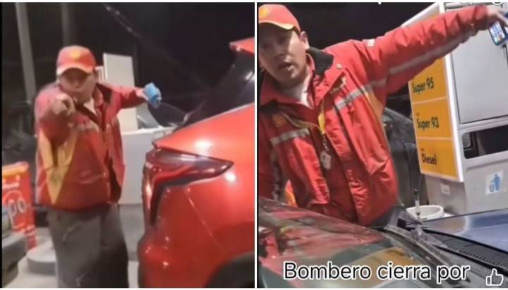 La respuesta de bencinera tras viral día de furia de bombero Llanquihue
