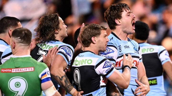 Cronulla reach preliminary final as Raiders knocked out of NRL finals in straight sets
