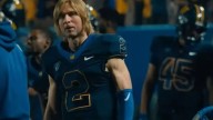 Hollywood heartthrob looks unrecognisable as shaggy-haired American football player