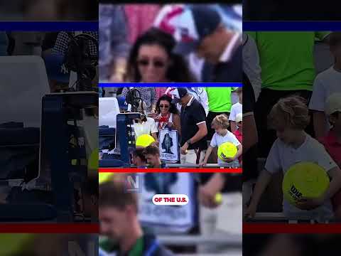 Kid robbed of tennis star's hat by adult attendee
