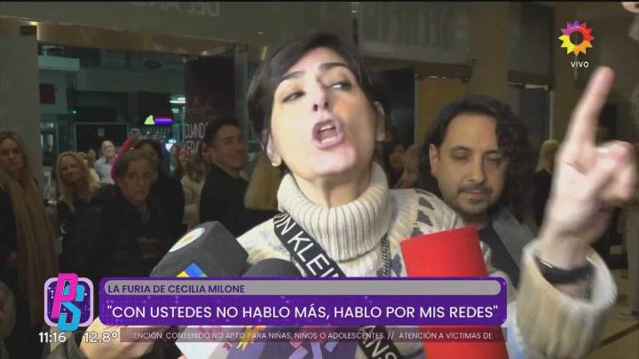 «Lo que les molesta»: Cecilia Milone hizo su descargo tras su viral ataque de furia contra la prensa