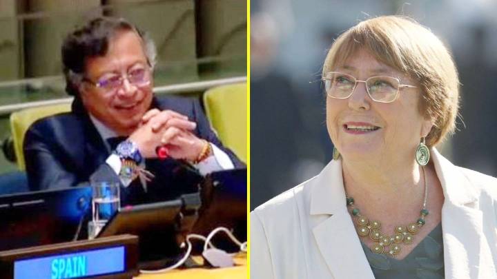"Los chilenos son más disciplinados, nosotros bailamos mejor": El dicho de Petro en apoyo a Bachelet que sacó aplausos en la ONU