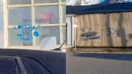 Ushuaia amaneció con carteles en rechazo a la visita del Presidente: "Patria o Milei"