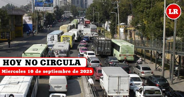 Hoy No Circula 10 septiembre de 2025: qué autos y placas descansan en CDMX y Edomex