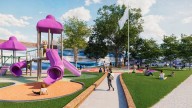 Avanza la renovación de plazas en los barrios con juegos que integran a la discapacidad