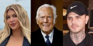 El recuerdo de Wanda Nara y Mauro Icardi a Giorgio Armani: un encuentro glamoroso, una foto partida y una frase icónica
