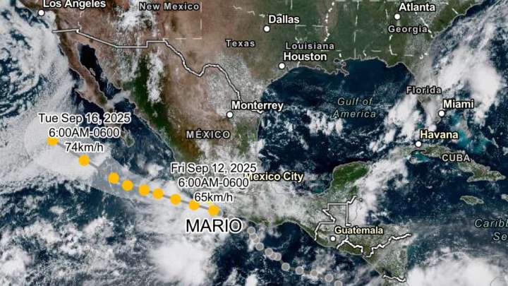 ¿Tormenta Tropical Mario Evolucionará a Huracán? Está Es su Trayectoria, Según Conagua