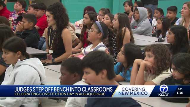 New Mexico Supreme Court justices visit elementary schools
