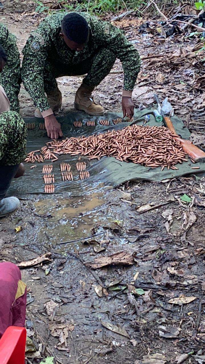 Fueron incautados más de tres mil proyectiles de las disidencias de las Farc