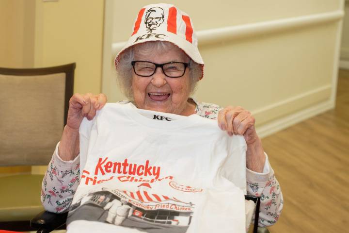 Woman Celebrates 100th Birthday with KFC