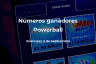 Powerball en vivo : resultados y ganadores del miércoles 3 de septiembre de 2025