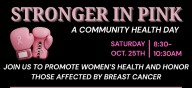 ‘Stronger In Pink – Unite For Breast Cancer Awareness’ October Events