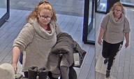 Police seek help to take a woman who stole Canada Goose down