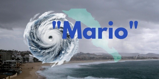 "Mario" se intensifica y provocará lluvias fuertes y oleajes crecidos
