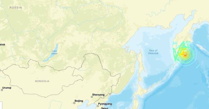 Réplica de sismo de magnitud 7.8 sacude Kamchatka, en Rusia; activan alerta de tsunami