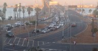 Colapso en el tráfico de Cádiz por los ensayos del espectáculo final del festival Cádiz Romana