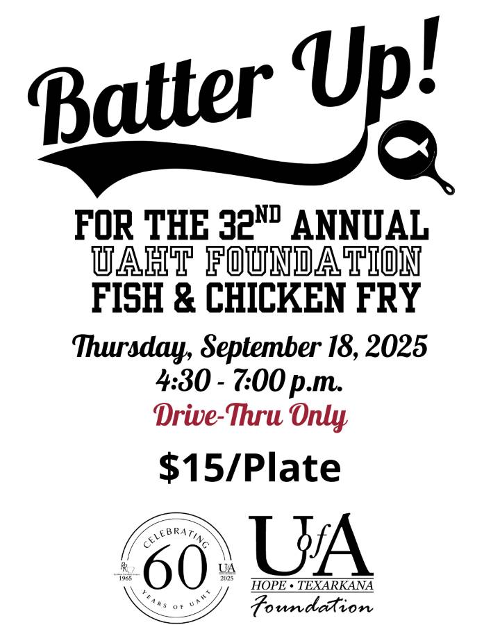 UAHT’s 32nd Annual Community Fish & Chicken Fry set for Thursday, September 18