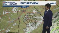 Line of storms are moving into east Central Georgia