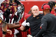 Dan Quinn bloodied after head-on collision with Marcus Mariota