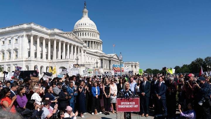 Accusers press Congress to release full Epstein investigation