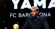 Lamine Yamal: así reaccionó al ganar el Trofeo Kopa y no Balón de Oro [VIDEO] Delantero español acudió con toda su familia con la ilusión de levantar el máximo galardón, pero no pudo vencer a Ousmane 
