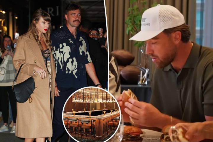 Taylor Swift and Travis Kelce have low-key date night at soft launch of his new steakhouse