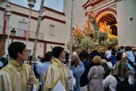 La Hermandad de las Mercedes de Mairena celebra una procesión histórica pese a la amenaza de lluvia
